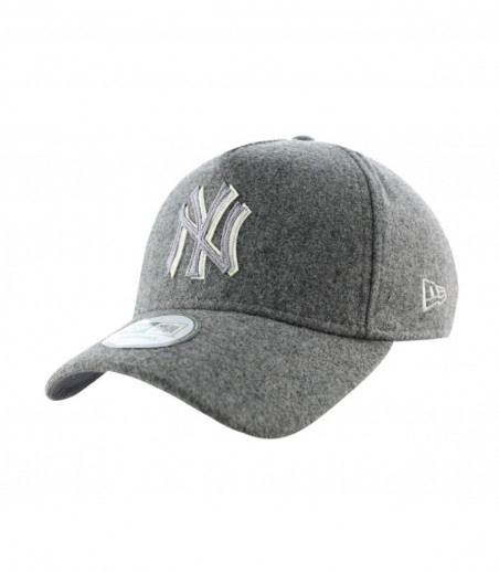 Wool felt adjustable NY gray cap New Era Wool felt adjustable NY gray cap New Era
